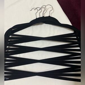 Black Velvet Hangers (Set of 6)
